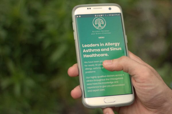 Allergy, Asthma and Sinus Centers' mobile website