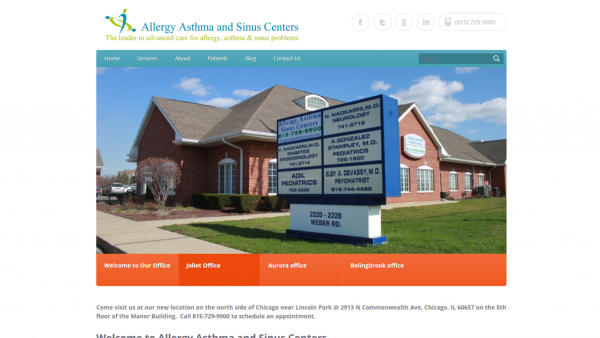 Old Allergy Asthma and Sinus Centers Website