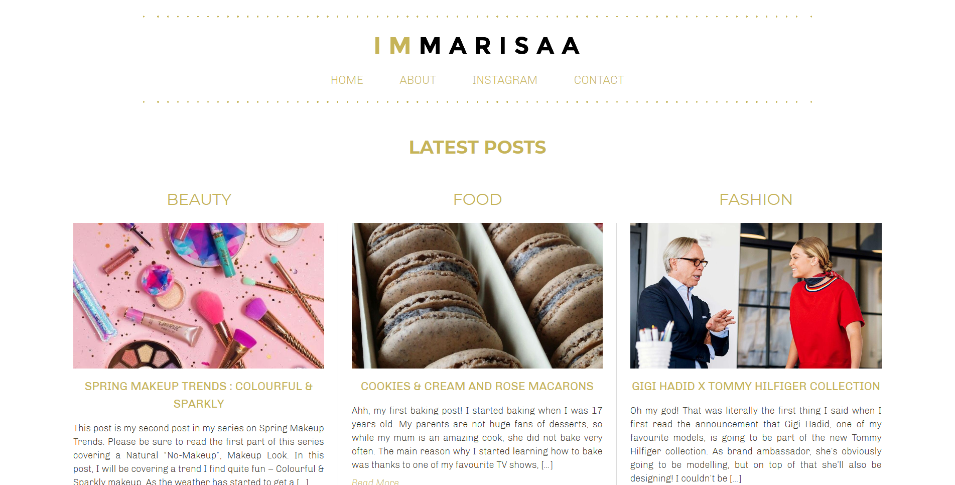 I'm Marisaa Homepage